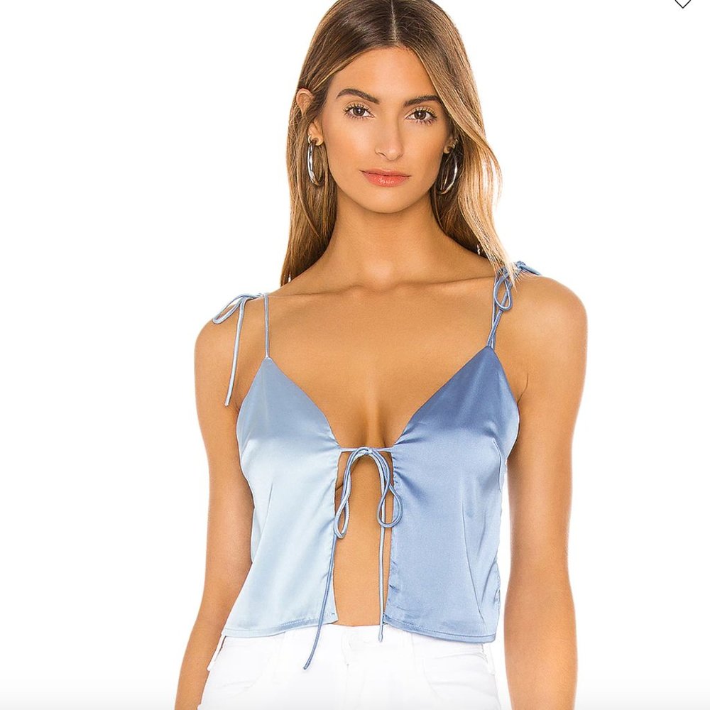 Superdown Charlee Tie Strap Top from Revolve